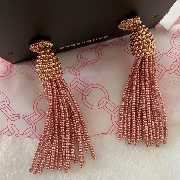 NWT Baublebar Piñata Tassel Drops, Rose Gold - Picture 12 of 14